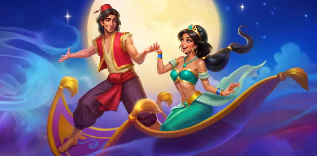 Willkommenspaket — Aladdin und Jasmin auf dem fliegenden Teppich